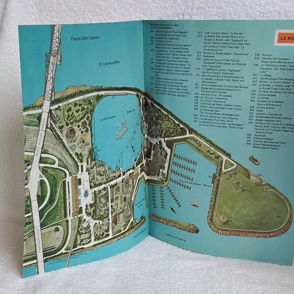 1967 Official Souvenir 3 Dimensional Maps in Colour for Montreal Expo 67!! - Picture 5 of 6